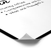 Mateo, Personalisierte Bezeichnung für Jungen Poster (Ecke)