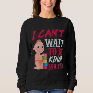 Mateo Pregnancy Ankündigung Baby 9 Monat Celebrat Sweatshirt