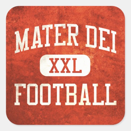 Mater Dei Monarchi Football Quadratischer Aufkleber (Vorderseite)