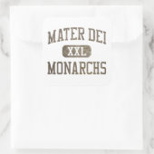 Mater Dei Monarchs Athletics Quadratischer Aufkleber (Tasche)