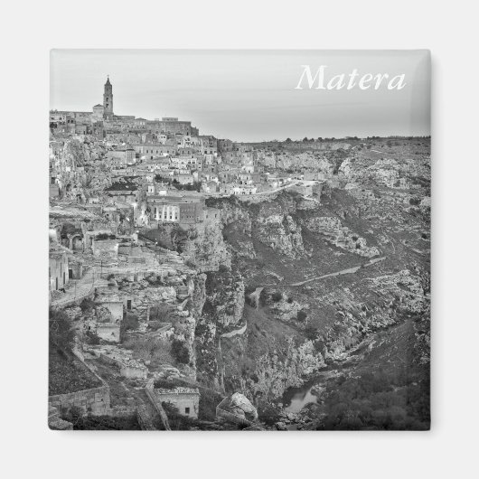 Matera in Basilicata, Italien Magnet (Vorne)