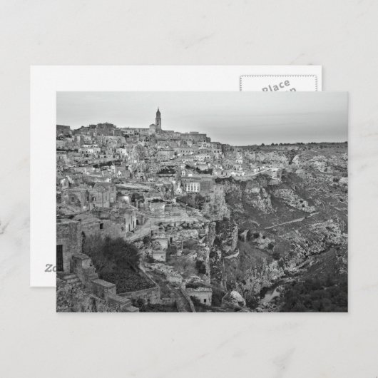 Matera landschaftliche Sicht Postkarte (Vorne/Hinten)