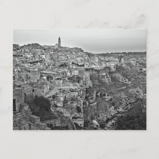 Matera landschaftliche Sicht Postkarte (Vorderseite)