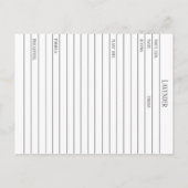 Materia Medica Lavender Blume Kräuterstudie Postkarte (Rückseite)