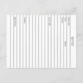 Materia Medica Nettle Medicinal Pflanze Herb Studi Postkarte (Rückseite)