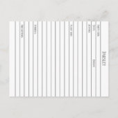 Materia Medica Parsley Gewürzpflanzenkarte Postkarte (Rückseite)