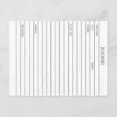 Materia Medica Rosemary Pflanze Herbal Study Card Postkarte (Rückseite)