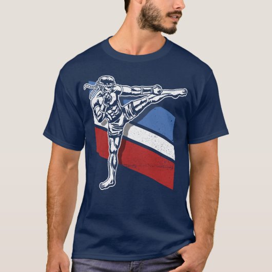 Material Arts Kickboing Kickboer Combat Sports fri T-Shirt (Vorderseite)