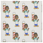 Material aus schwarzem oder afrikanischem Barber Stoff (Muster)