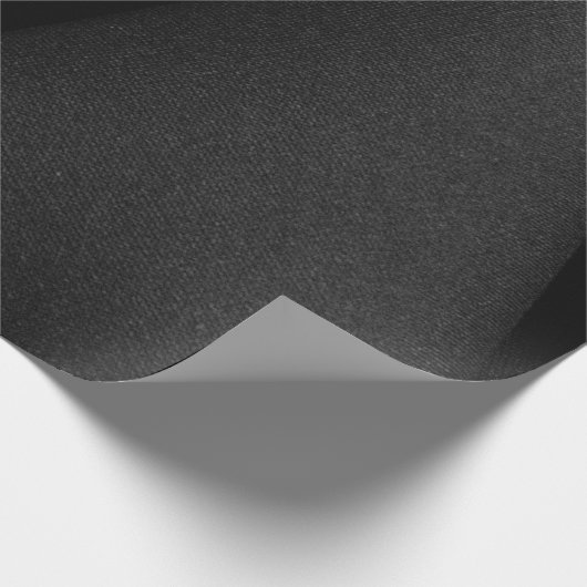 Material aus schwarzem Stoff Geschenkpapier (Ecke)