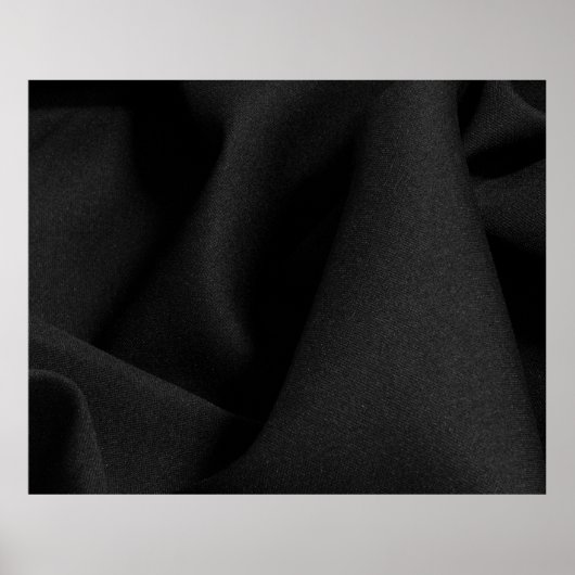 Material aus schwarzem Stoff Poster (Vorne)