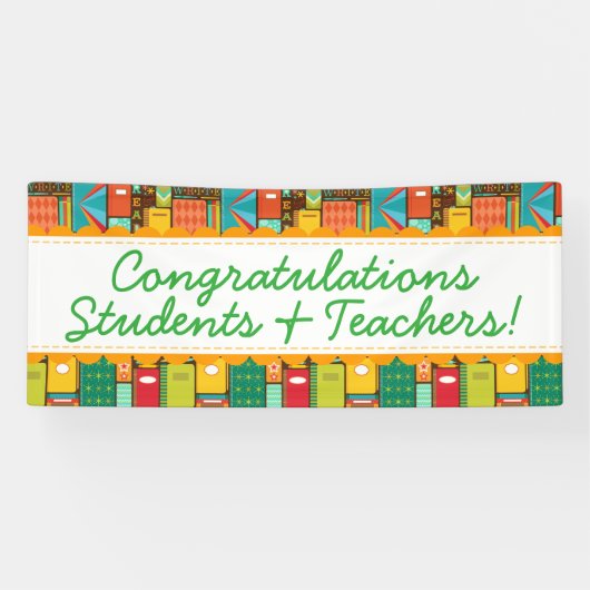 Material der Schulbuch-N - kundenspezifische Fahne Banner (Horizontal)