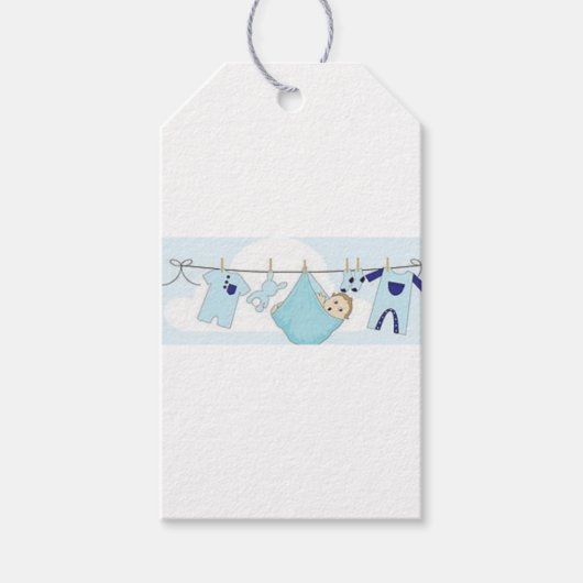 MATERIAL DES BABY-SHOWER/PARTY GESCHENKANHÄNGER (Vorderseite)