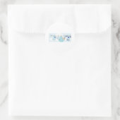 MATERIAL DES BABY-SHOWER/PARTY RUNDER AUFKLEBER (Tasche)
