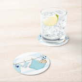 MATERIAL DES BABY-SHOWER/PARTY RUNDER PAPPUNTERSETZER (Vor Ort)