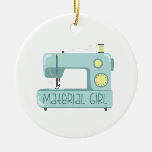 Material Girl Keramik Ornament (Vorne)