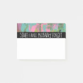 Material I vergisst vermutlich Post-it Klebezettel (Vorderseite)