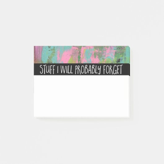 Material I vergisst vermutlich Post-it Klebezettel (Vorderseite)