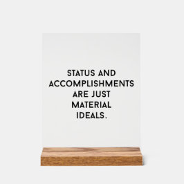 Material Ideale Akryllisches Zeichen Acrylschild