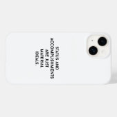 Material Ideals iPhone Case (Rückseite (Horizontal))