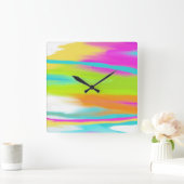 Material Quadratische Wanduhr (Zuhause)