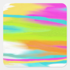 Material Quadratischer Aufkleber