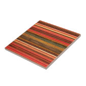 Material Textil Streifen Rot Orange und Grün Fliese (Seite)