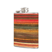 Material Textile Stripes Red Orange and Green Flachmann (Links)