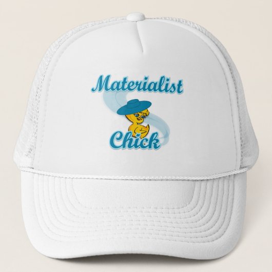 Materialist Chick #3 Truckerkappe (Vorderseite)