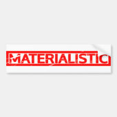 Materialistische Briefmarke Autoaufkleber (Vorne)