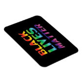 "Materie für schwarze Leben" Pride lgbtq lgbt schw Magnet (Rechte Seite)