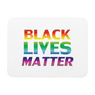 "Materie für schwarze Leben" Pride lgbtq lgbt whit Magnet