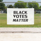 Materie für Schwarze Stimmen - Schwarz-weiß Banner (Insitu)