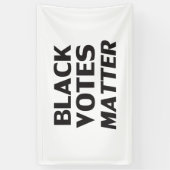 Materie für Schwarze Stimmen - Schwarz-weiß Banner (Vertikal)