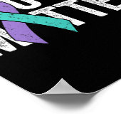 Materie - Suizidprävention Aquamarine Lila Awaren Poster (Ecke)