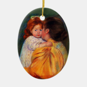 Maternal Kiss Keramikornament