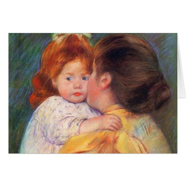 Maternal Kiss, Mary Cassatt (Vorderseite (Horizontal))