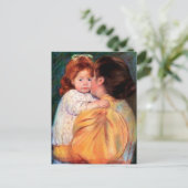 Maternal Kiss | Mary Cassatt Postcard Postkarte (Stehend Vorderseite)