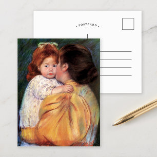Maternal Kiss   Mary Cassatt Postcard Postkarte