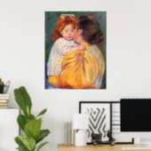 Maternal Kiss, Mary Cassatt Poster (Heimbüro)