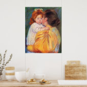 Maternal Kiss, Mary Cassatt Poster (Küche)