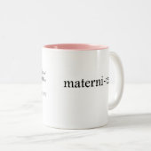 Materni-Tee Mutterschaftsscripture-Tee u. Zweifarbige Tasse (VorderseiteRechts)