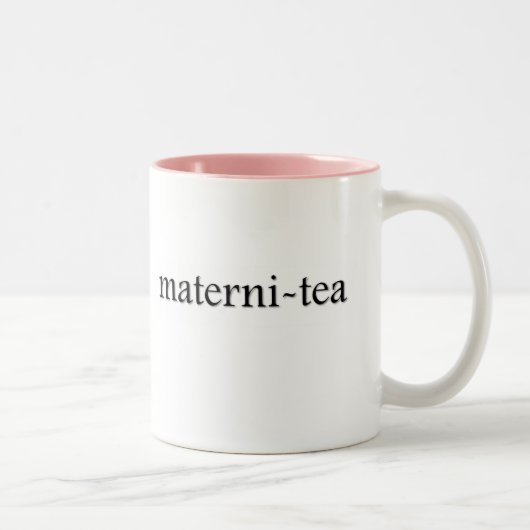 Materni-Tee Mutterschaftsscripture-Tee u. Zweifarbige Tasse (Rechts)