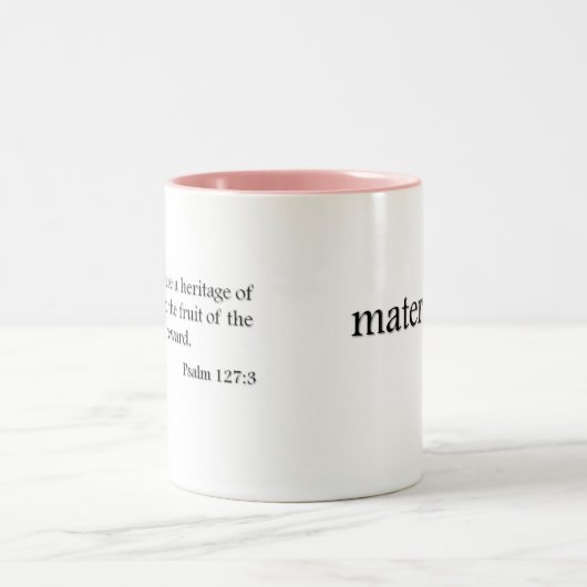 Materni-Tee Mutterschaftsscripture-Tee u. Zweifarbige Tasse (Mittel)