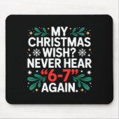 Math 67 Meme Funny Six Seven Christmas Student 6 7 Mousepad (Vorne)