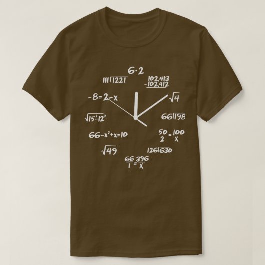 Math A Clock T-Shirt (Design vorne)