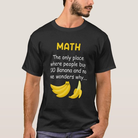 Math a place where people buy 100 apples Mathemati T-Shirt (Vorderseite)