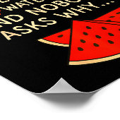 Math And 67 Watermelons Funny 6 7 Meme Calculation Poster (Ecke)