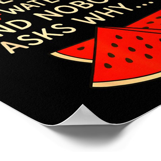 Math And 67 Watermelons Funny 6 7 Meme Calculation Poster (Ecke)