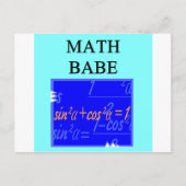 MATH BABE POSTKARTE (Vorderseite)